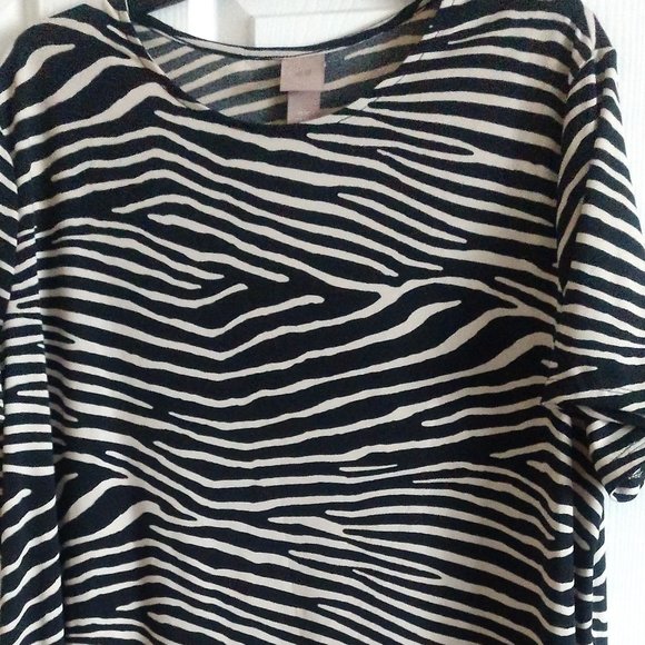 H&M New With Tags Zebra Print Dress Size XL - Picture 3 of 3